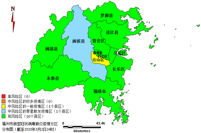 福州疫情分区分布有变!晋安区降为低风险地区!