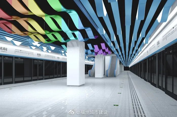 通向长乐的福州地铁六号线多个站点效果图曝光!