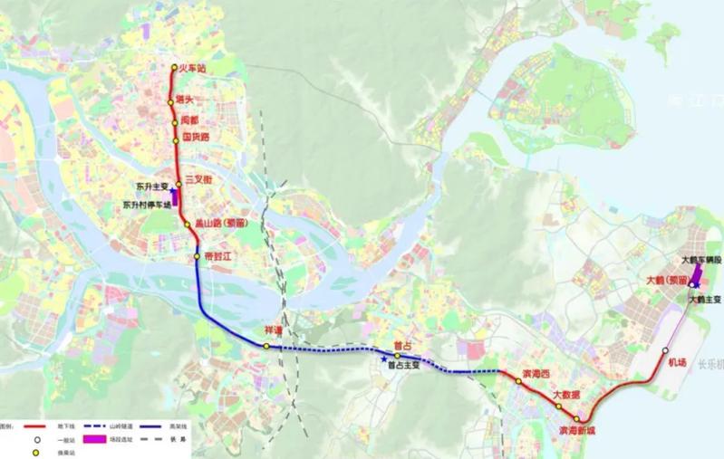 站点公布!福州,莆田,宁德将有城铁直通长乐机场